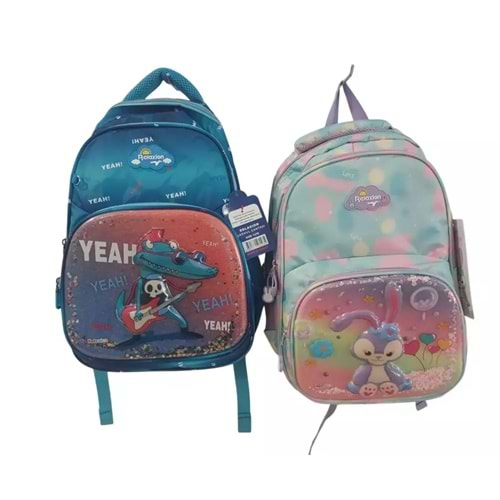 Relaxion İlkokul Çanta Lüks Kabartma 1370