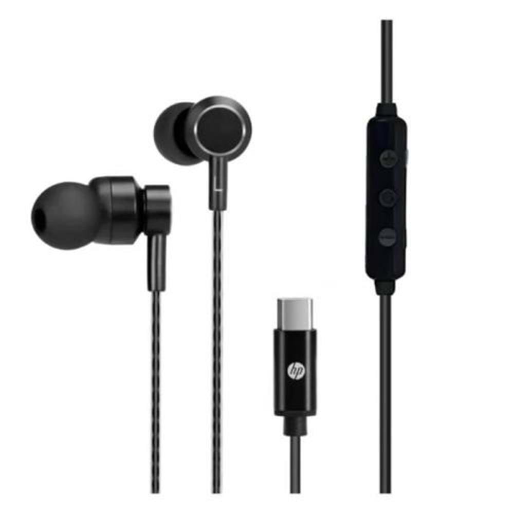 Hp DHH-1127-BK Kablolu Kulakiçi Type-C Ses Kontrol Butonlu Mikrofonlu Siyah Kulaklık