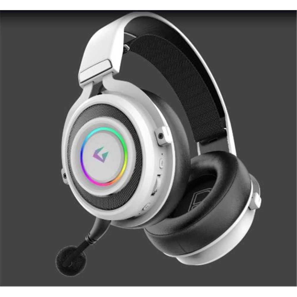 Gameagle GE2010 Step Hunter S1 RGB Kablosuz Mikrofonlu Oyuncu Kulaklığı Beyaz