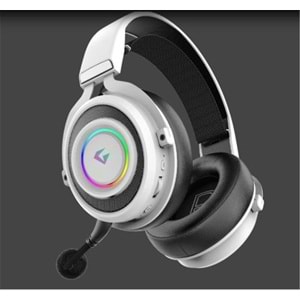 Gameagle GE2010 Step Hunter S1 RGB Kablosuz Mikrofonlu Oyuncu Kulaklığı Beyaz