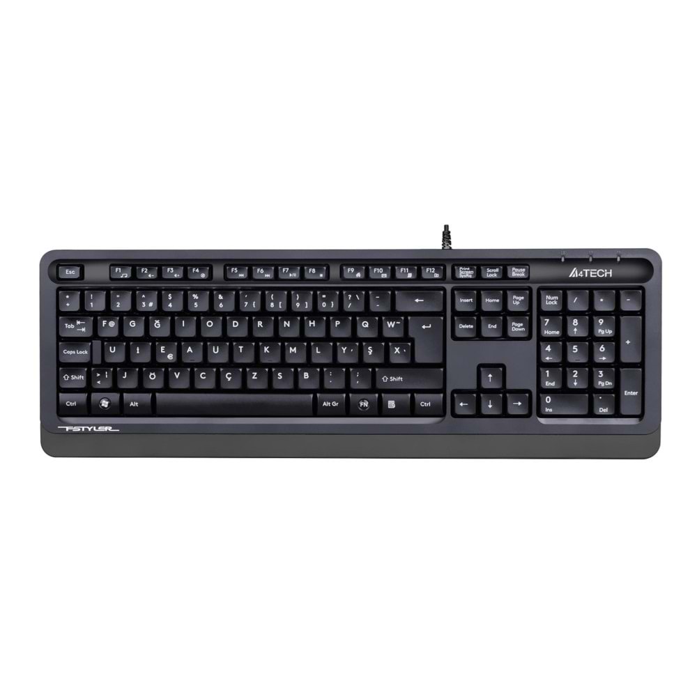 A4 Tech Fk10 F Usb Fsytyler Gri Tr Fn-Multimedya Klavye