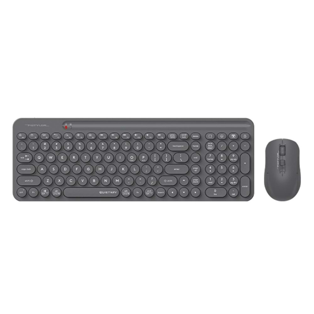 A4 Tech FG3300 Air2 2.4G Gri Q Klavye Fn-Mm Klv+Optik Mouse Sessiz Kablosuz Set