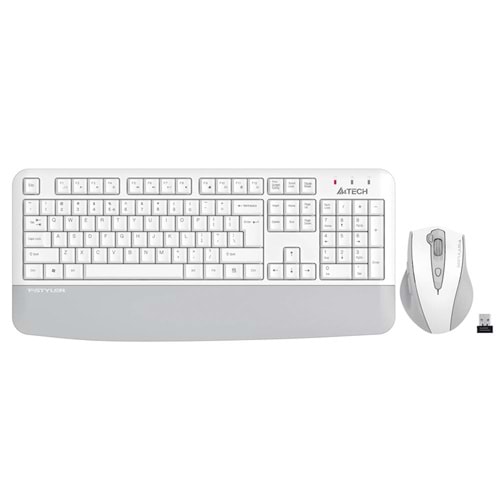 A4 Tech FG2500S Beyaz Plus 2.4GHz FN-MM Türkçe Q 3200DPI Klavye & Mouse Set