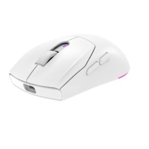Rampage PROTE M5 PRO Kablosuz Beyaz RGB Ledli Şarjlı 26000 DPI 3395 Sensor Gaming Oyuncu Mouse