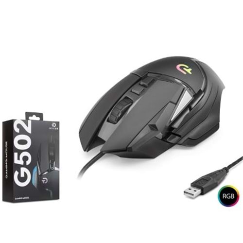 GOOD PRO G502 RGB Gaming Mouse 7200 DPI 6 Tuş 1000Hz Siyah