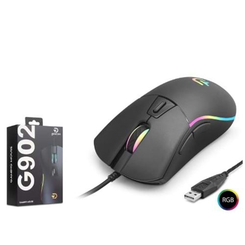 GOOD PRO G902 RGB Gaming Mouse 3600 DPI 6 Tuş 1000Hz Siyah