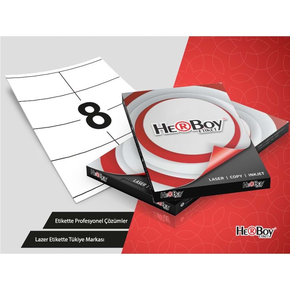 Herboy Laser Etiket 100 YP 105x70 Laser-Copy-Inkjet HB-1208