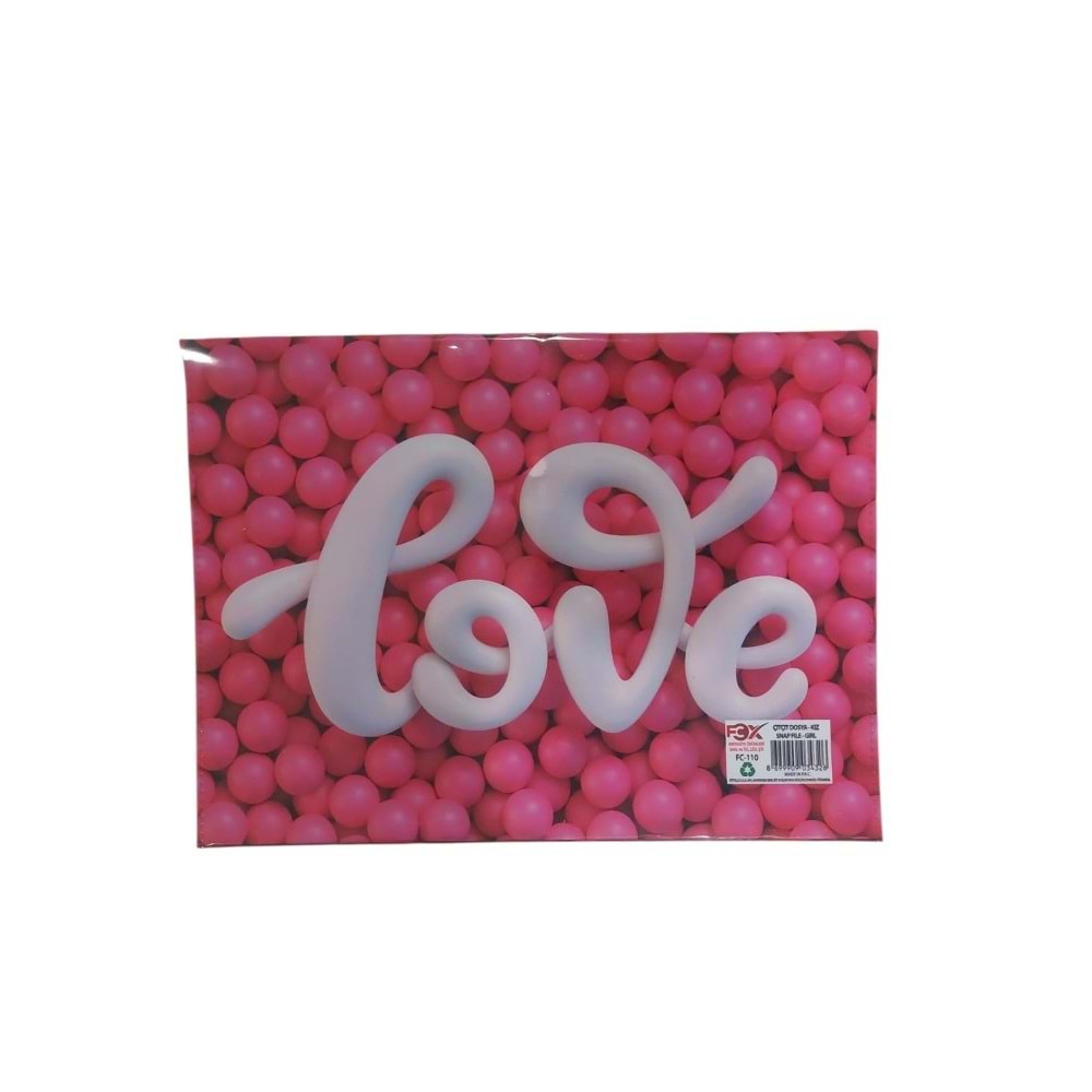 Pigui Çıtçıtlı Dosya Snapp Fıle Gırl A4 (1 Adet)