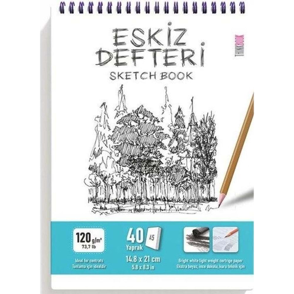 Thinkbook Eskiz Defteri 80 Syf A5