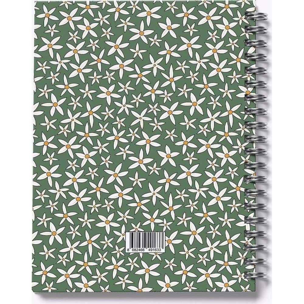 My Mia Art Sert Kapaklı Defter Yaz Seri Starflower-Midi 14x20