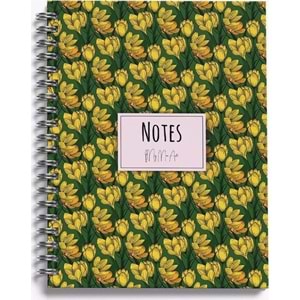 My Mia Art Sert Kapaklı Defter Yaz Seri Magnolia-Midi 14x20