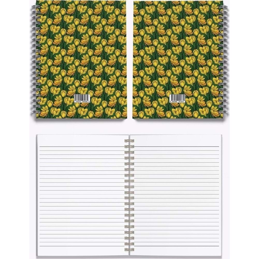 My Mia Art Sert Kapaklı Defter Yaz Seri Magnolia-Midi 14x20