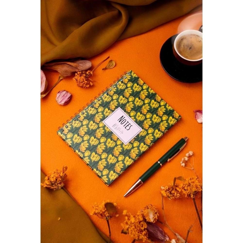 My Mia Art Sert Kapaklı Defter Yaz Seri Magnolia-Midi 14x20