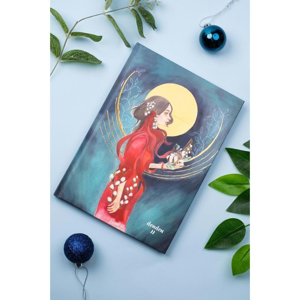 Denden Sert Kapaklı Defter Ayla Acet Yaldız Seri Zamansız 17x24