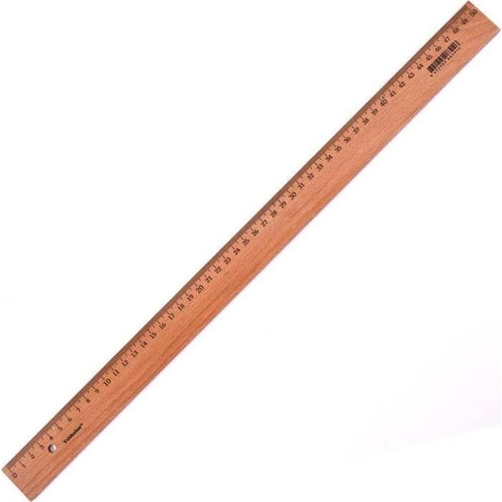 Beş Yıldızlar Tahta Cetvel 50 Cm 123 (1 Adet)