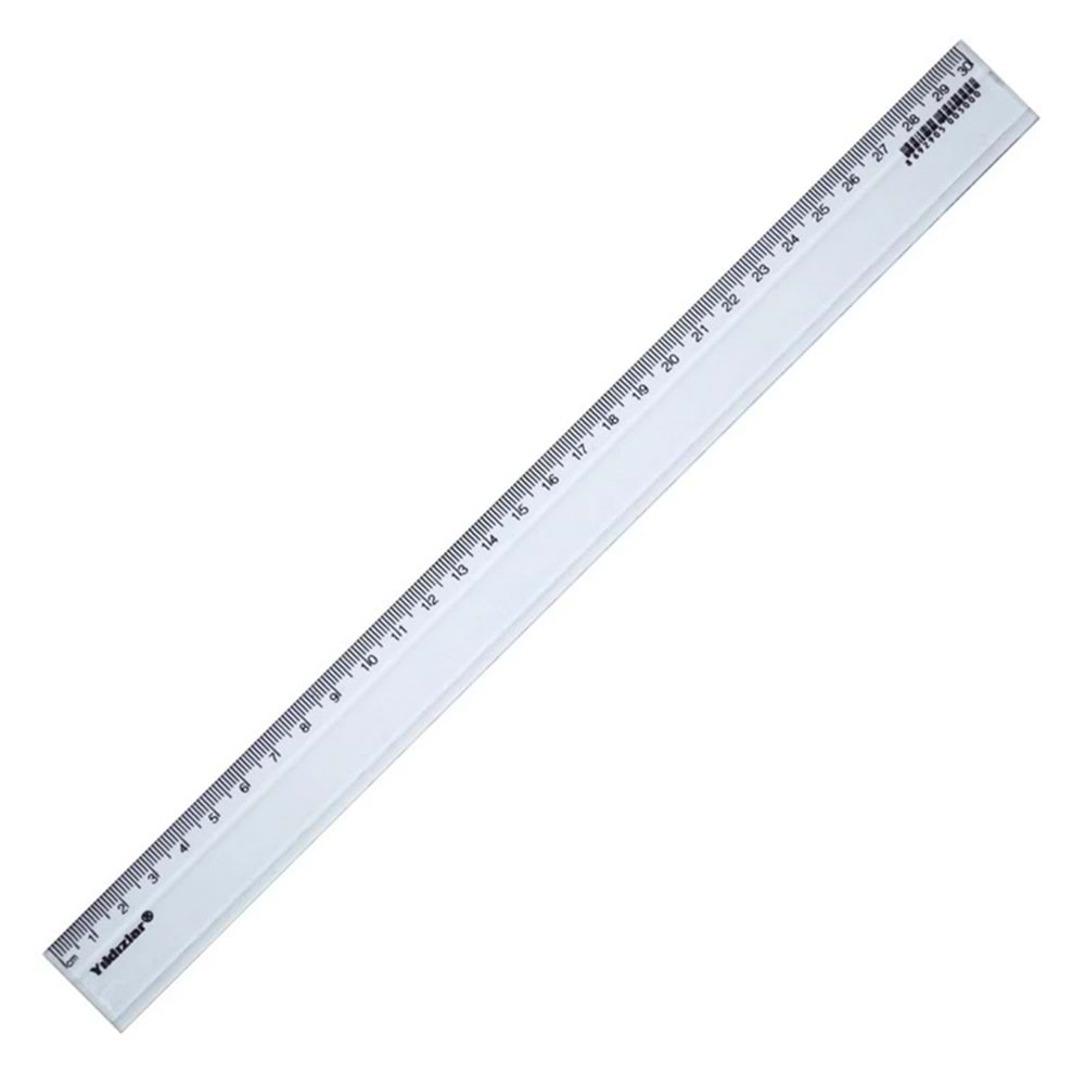 Beş Yıldızlar Standart Cetvel Plastik 30 CM 005 (1 Adet) 
