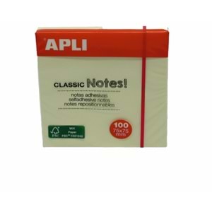 Apli Yapışkanlı Not Kağıdı Classic 100 YP 75x75 10975 (1 Adet)