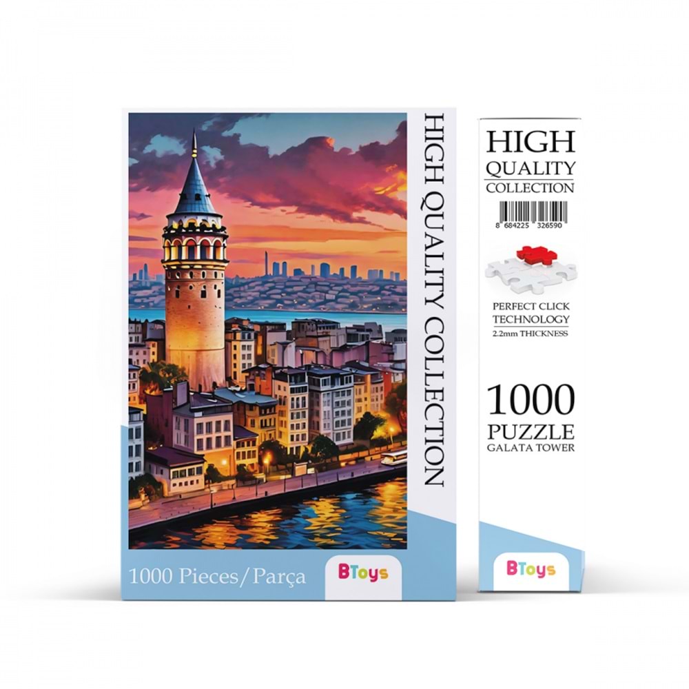 BToys Puzzle 1000 Parça Galata Tower 326590