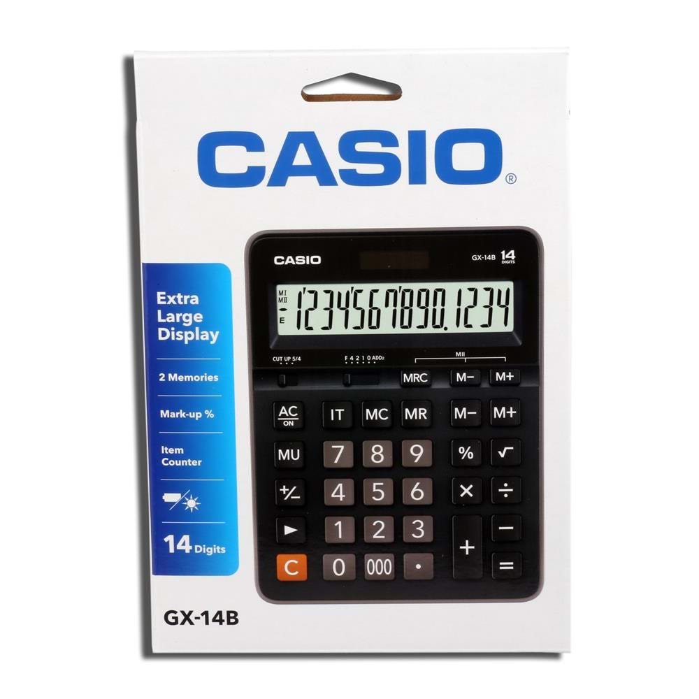 Casio Hesap Makinesi Masa Üstü 14 Hane GX-14B