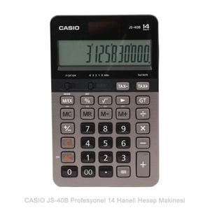 Casio JS-40B Profesyonel 14 Hane Masa Üstü Hesap Makinesi