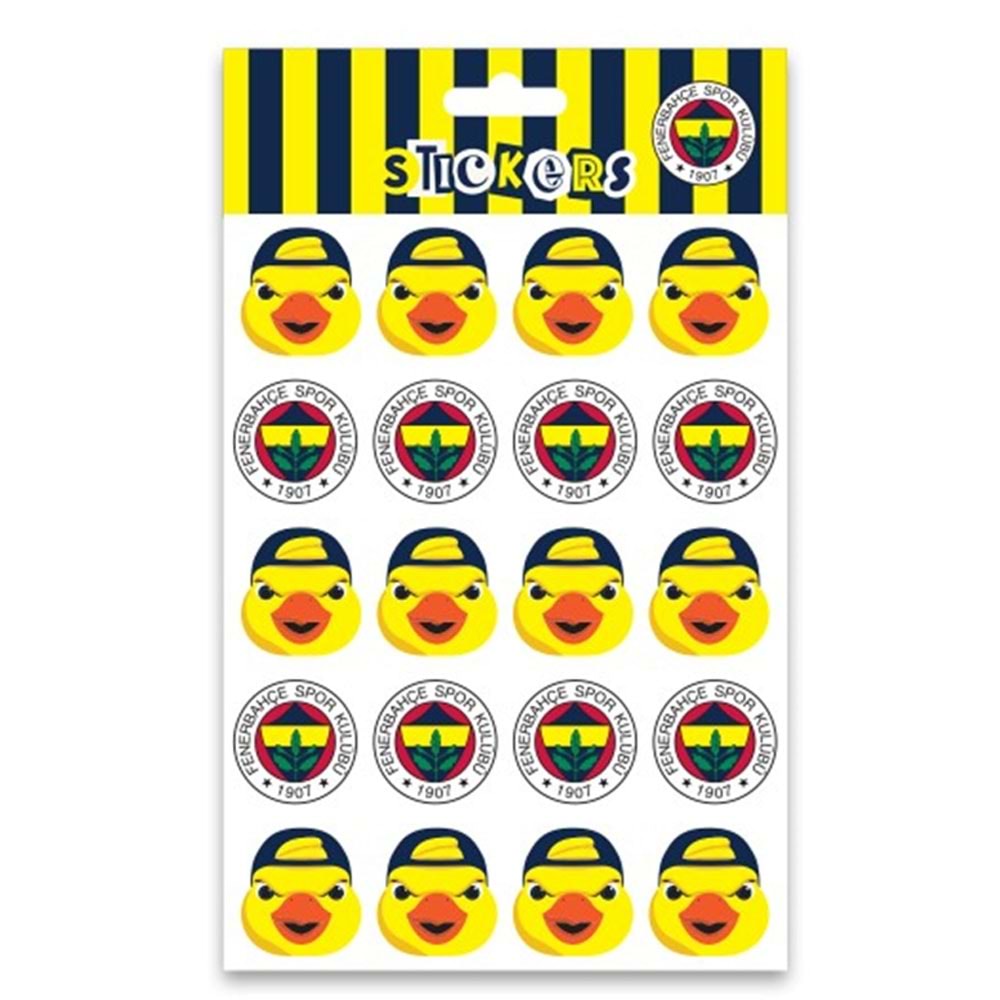 Fbst26013 Fenerbahçe Arma Ve Yellow Canary Sticker