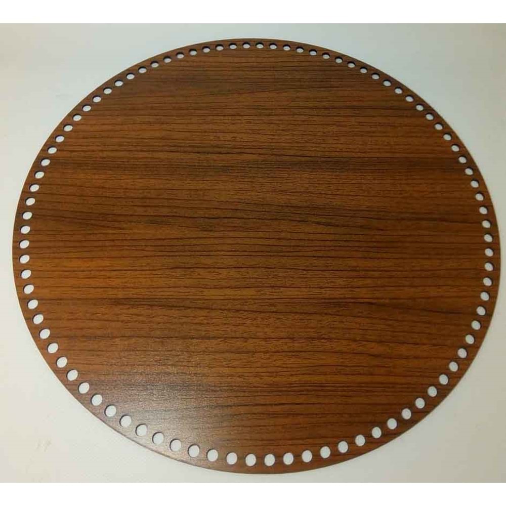 Çanta Aksesuar Ahşap 40 Cm Çapında Plaka
