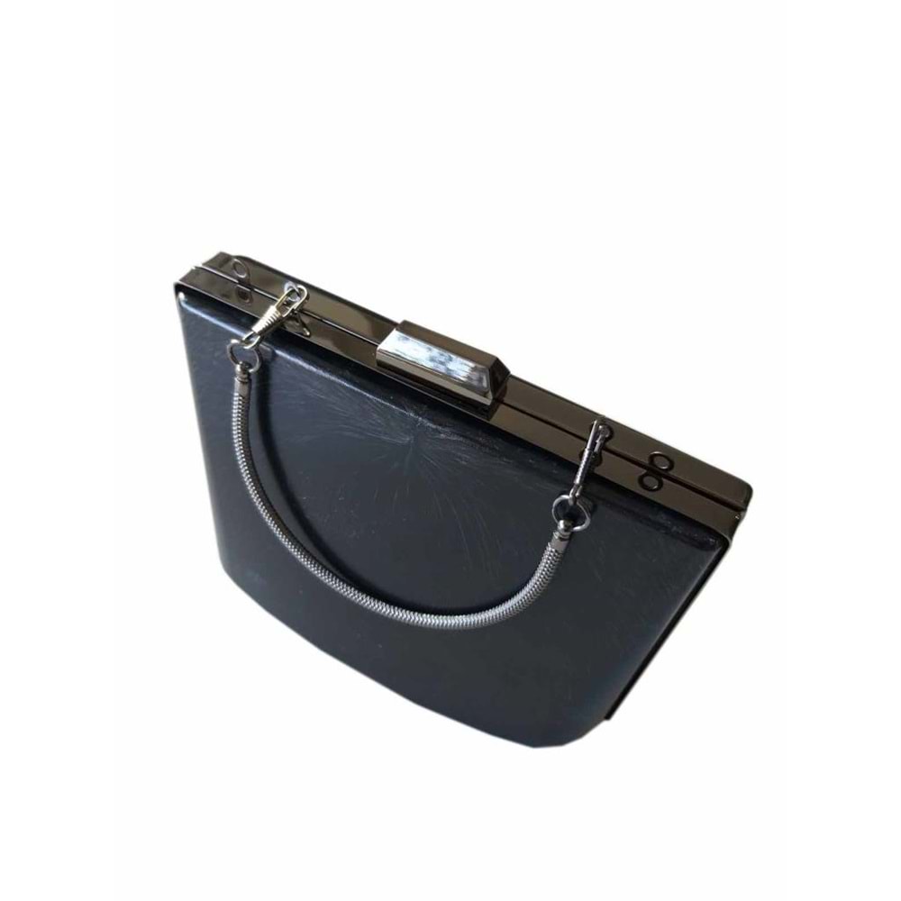 Çanta Aksesuar Abiye Çanta Kalıbı Tutma Saplı Füme Metalli