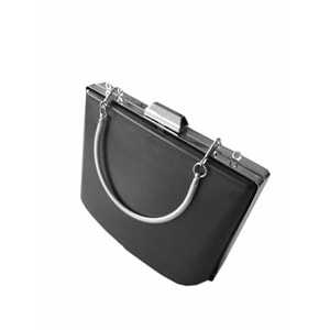 Çanta Aksesuar Abiye Çanta Kalıbı Tutma Saplı Gümüş Metalli