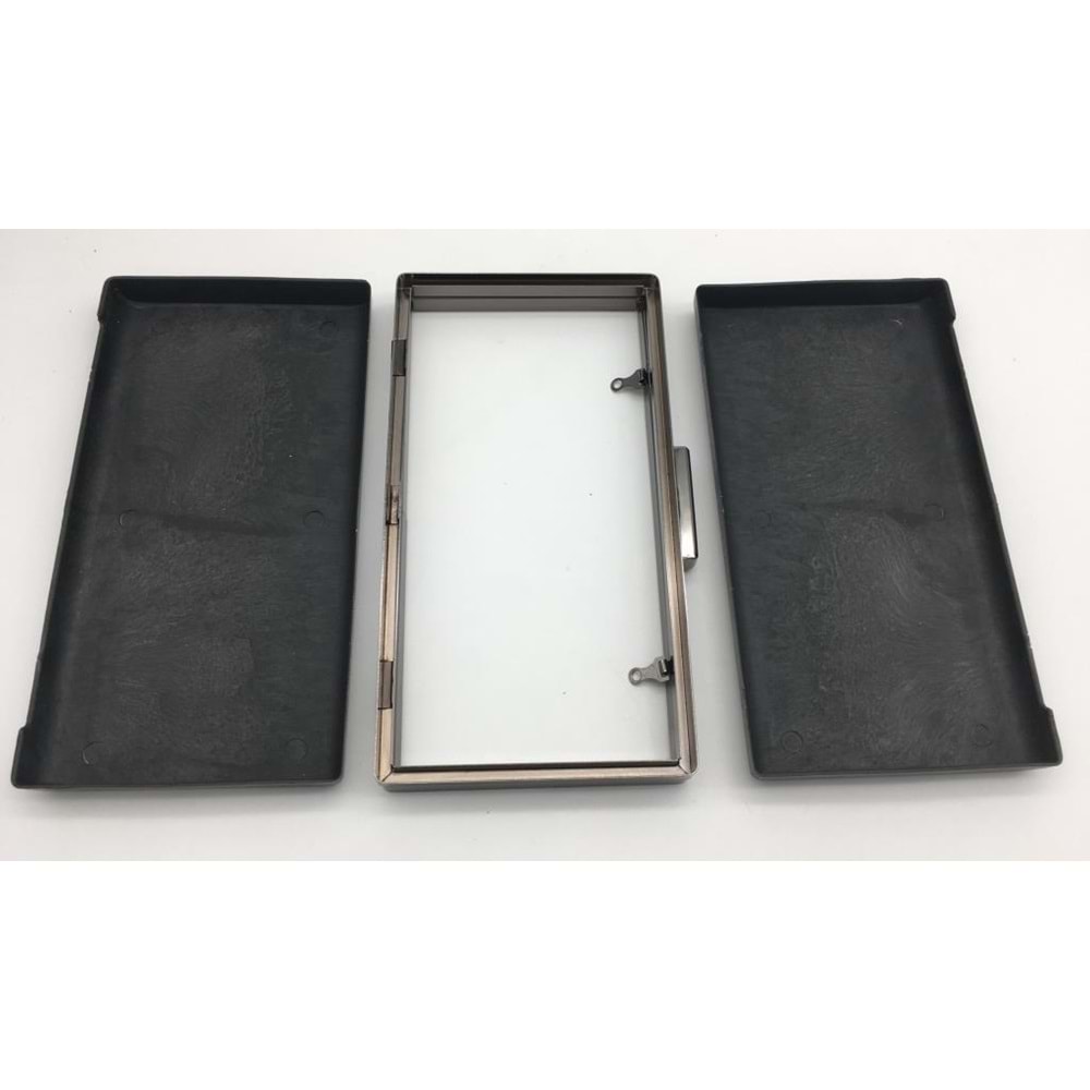 Çanta Aksesuar Abiye Çanta Kalıbı 2 Füme Metal