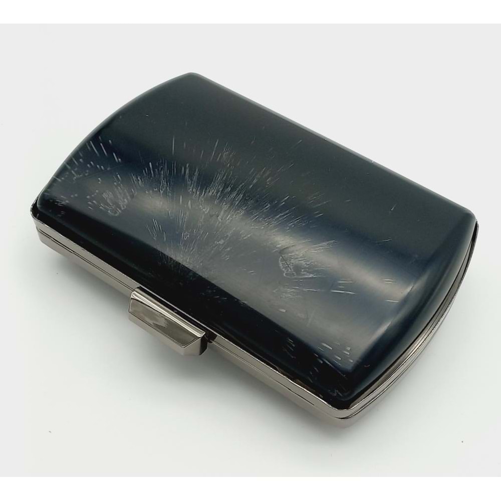 Çanta Aksesuar Abiye Çanta Kalıbı Oval Kenar Füme Metal