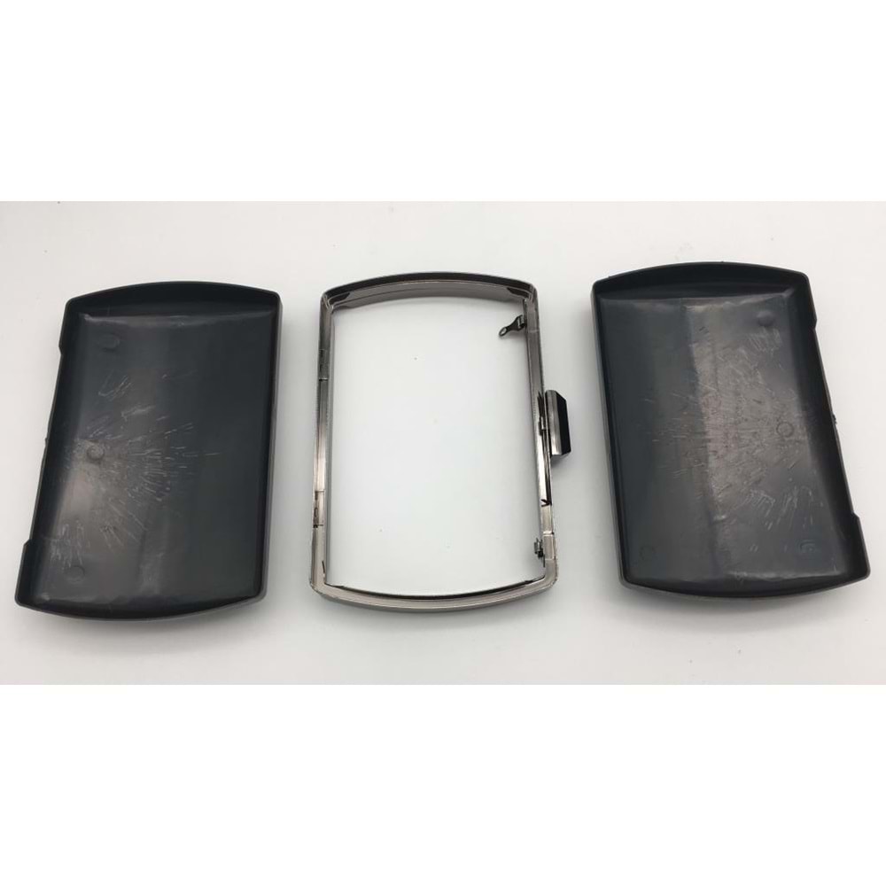 Çanta Aksesuar Abiye Çanta Kalıbı Oval Kenar Füme Metal