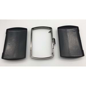 Çanta Aksesuar Abiye Çanta Kalıbı Oval Kenar Füme Metal