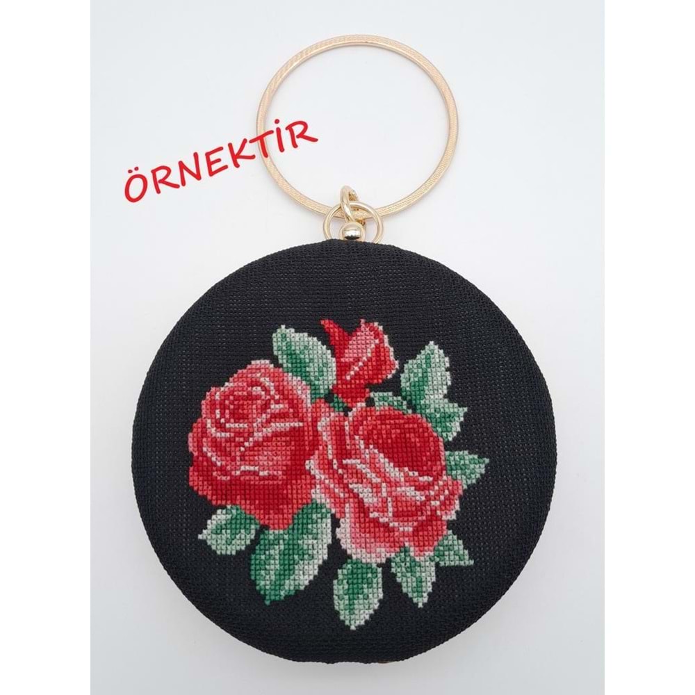 Çanta Aksesuar Abiye Çanta Kalıbı Oval Kenar Füme Metal