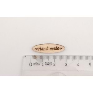 Çanta Aksesuar 0.8X2.8 Cm Cm Ahşap Etiket 1 Adet No:3