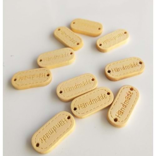 Çanta Aksesuar 1.1X2.35 Cm Ahşap Etiket 1 Adet No:5