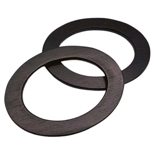 Çanta Aksesuar Oval Model 15x11 cm Siyah Renk Ahşap Çanta Sapı