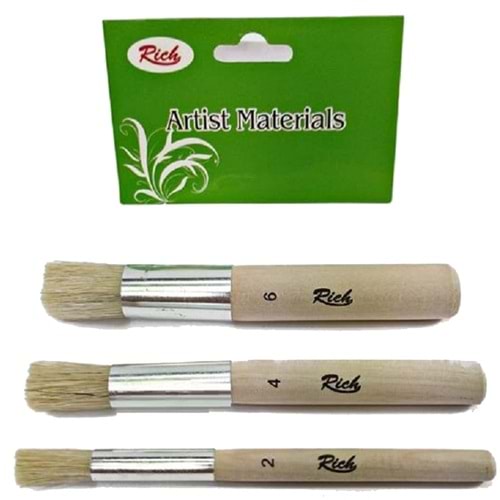 Rich Fırça Stencil 3 Lü Set 2-4-6