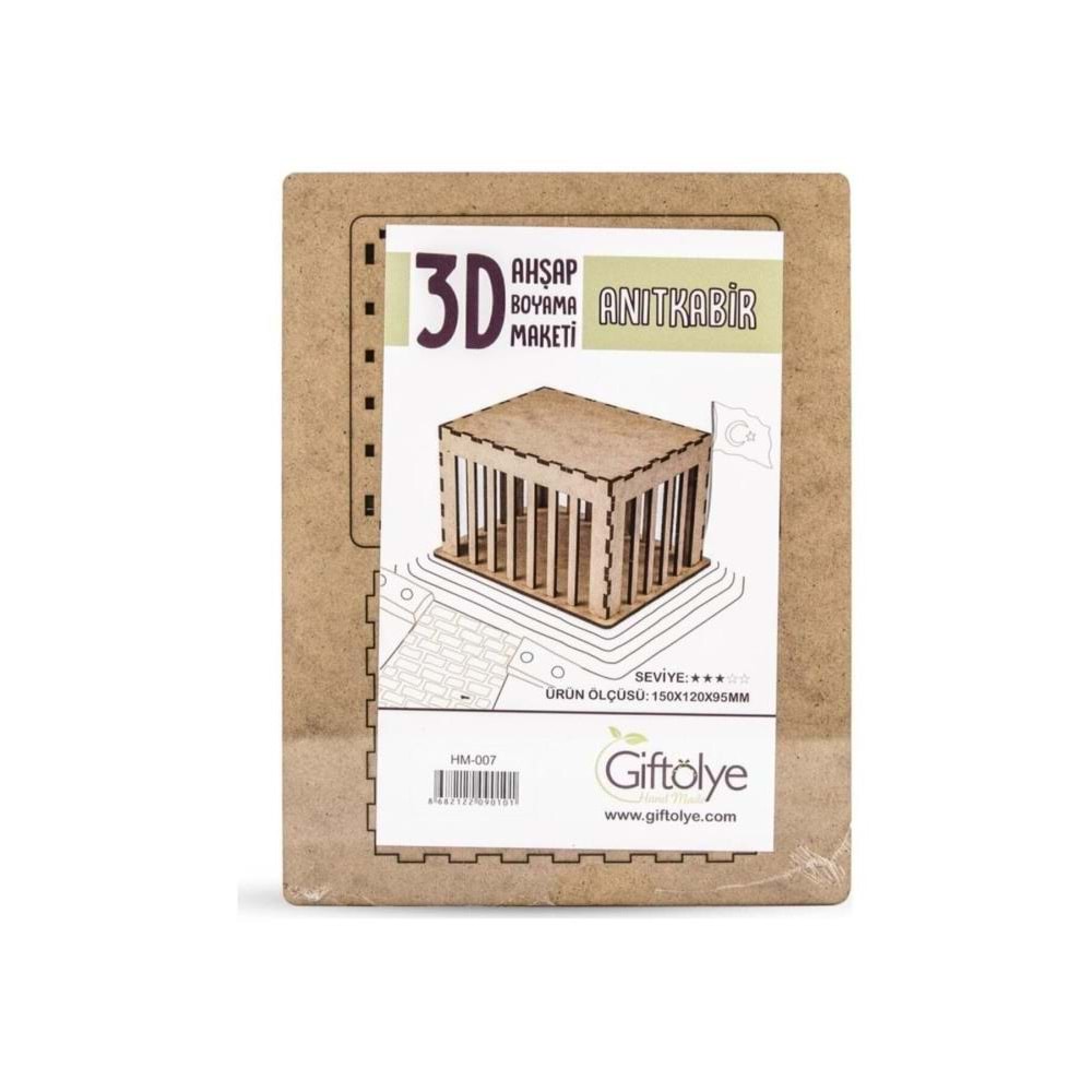 Giftölye 3D Ahşap Anıtkabir Hm-007