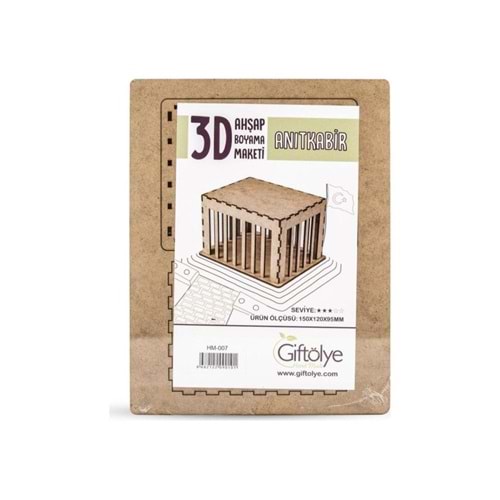 Giftölye 3D Ahşap Anıtkabir Hm-007