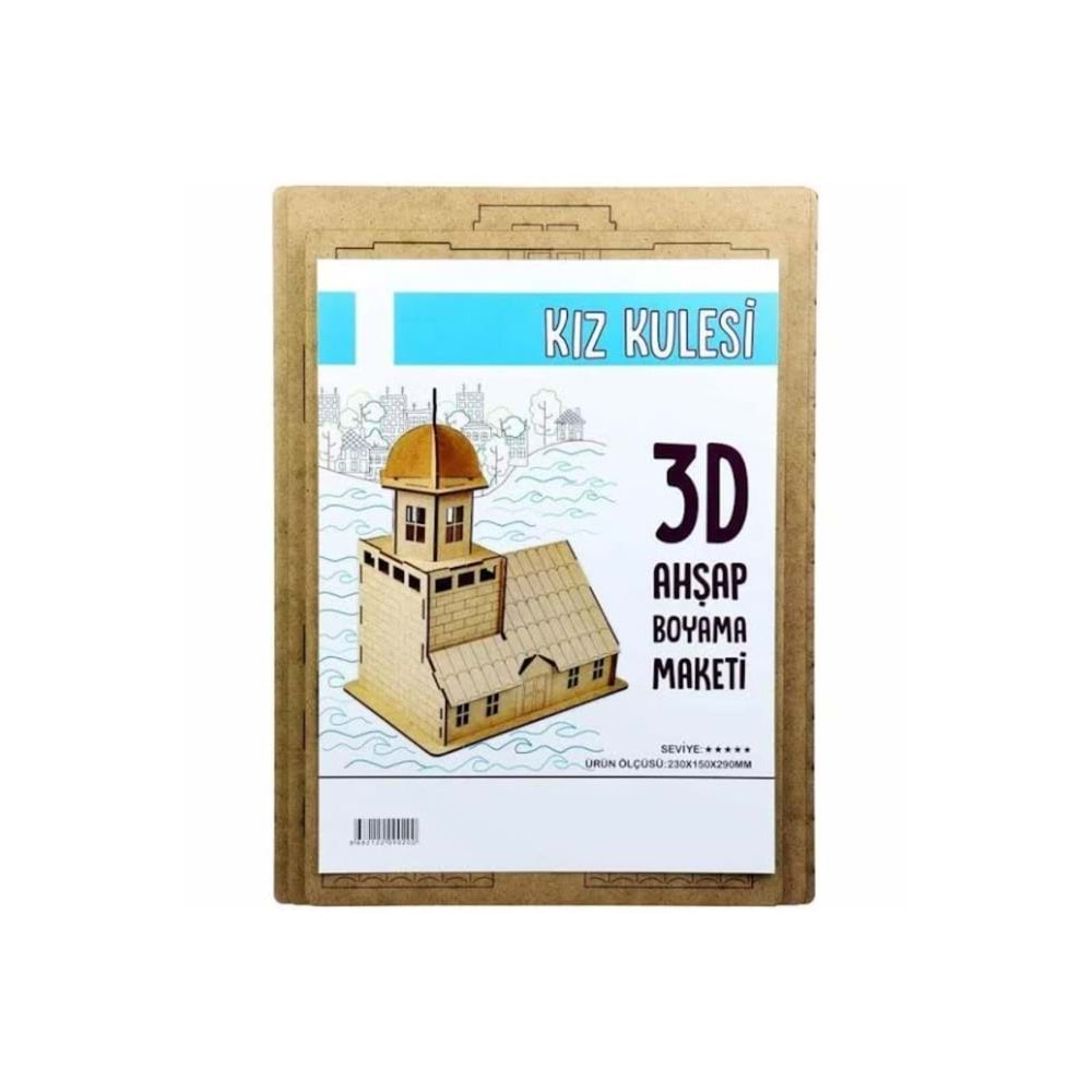 Giftölye 3D Ahşap Kız Kulesi Hm-008