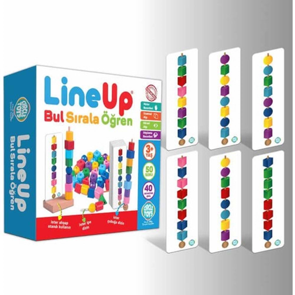 Circle Line Up - Bul Sırala Öğren 50 Soru 40 Şekil