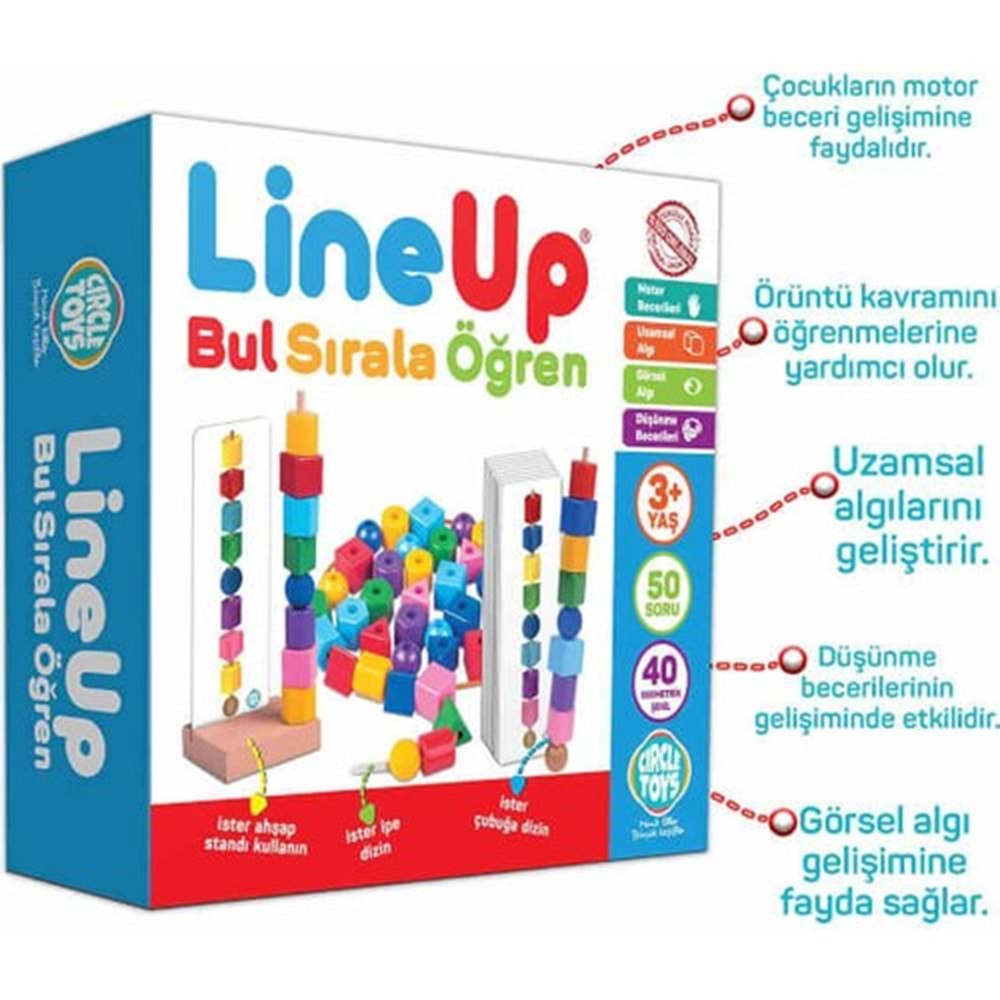Circle Line Up - Bul Sırala Öğren 50 Soru 40 Şekil