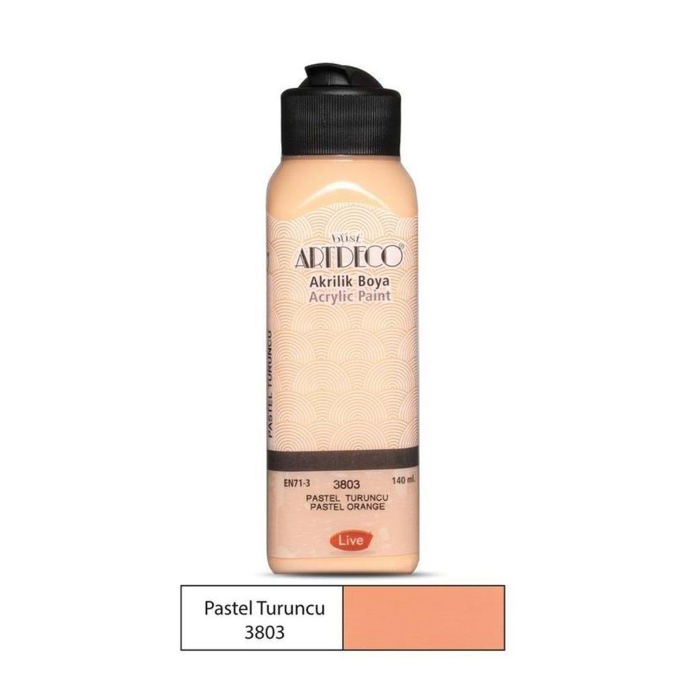 Artdeco Akrilik Boya Pastel 140 ML Pastel Turuncu 3803