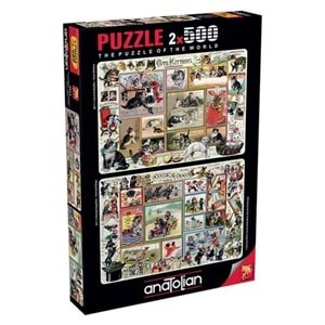 Anatolian Puzzle 2x500 Parça Sevimli Kediler
