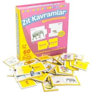 Dıy Toy Zıt Kavramlar 2-6 Yaş 60 Parça Zıt1390
