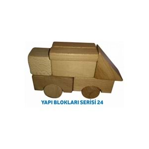 Ahşap Yapı Blokları 3+ 64 Parça