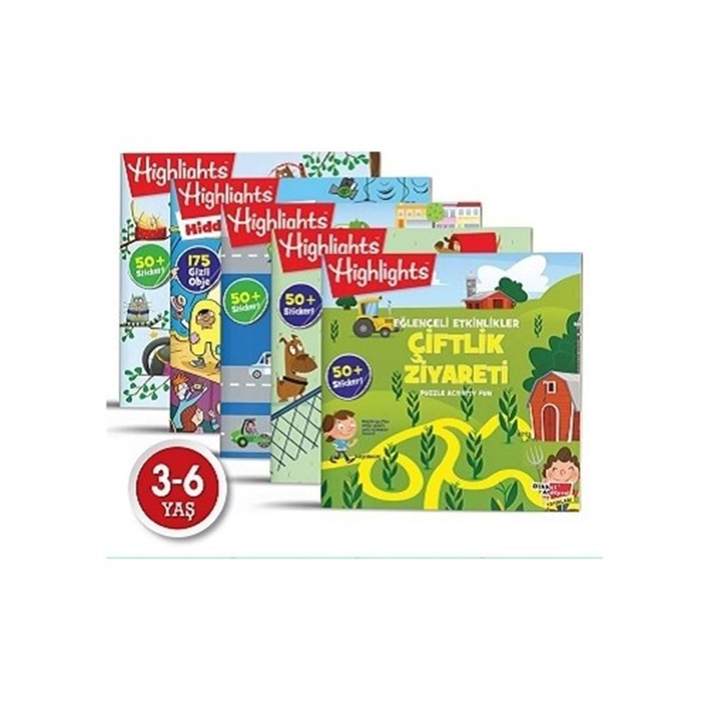 Dikkat Atölyesi Sticker Eğlenceli Etkinlikler (5Li Set)
