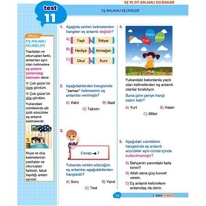 Dikkat Atölyesi 2. Sınıf İpuçlu Eğlenceli-Öğretici Türkçe Yeni Nesil Soru Bankası