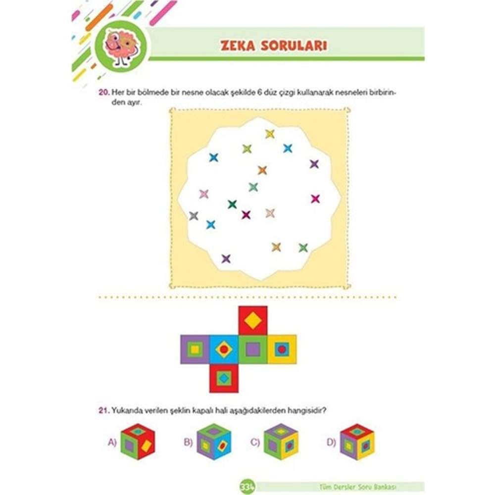 Dikkat Atölyesi 3. Sınıf Eğlenceli-Öğretici Tüm Dersler Yeni Nesil Soru Bankası