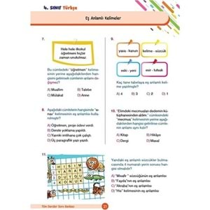 Dikkat Atölyesi 4. Sınıf Eğlenceli-Öğretici Tüm Dersler Yeni Nesil Soru Bankası